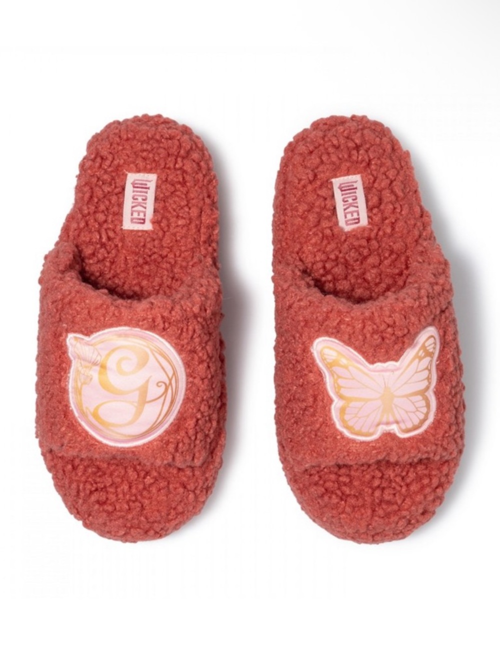 Wicked Glinda Women's Fuzzy Fleece Slippers